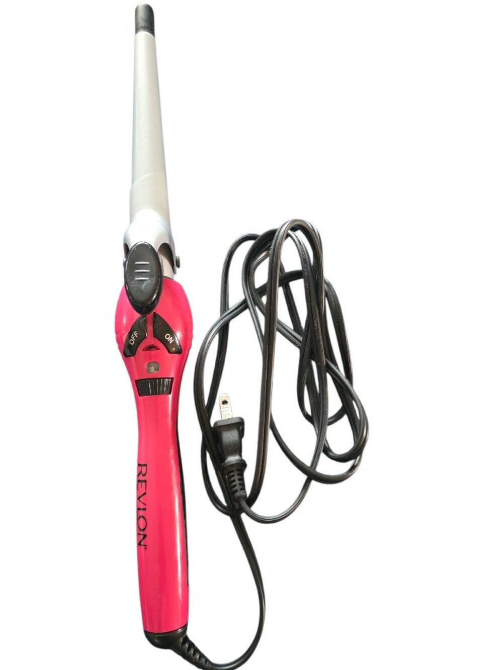 Revlon Pink, Black and Silver Curling Iron